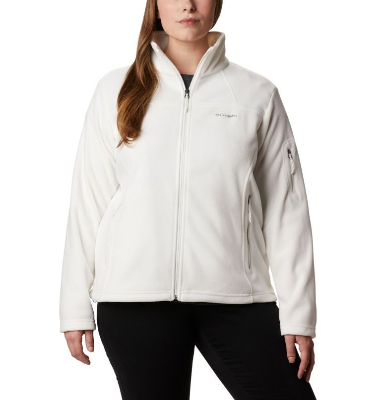 Women\'s Columbia Fast Trek II Jackets White | Plus Size CA-Y810A